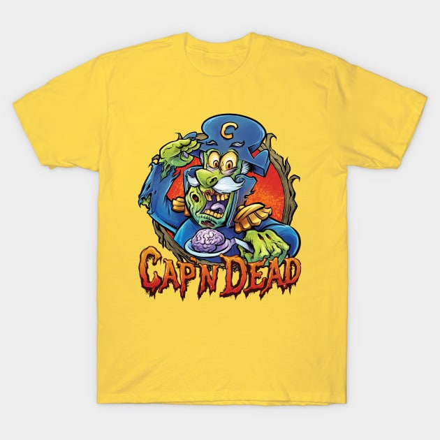 Cap'n Dead T-Shirt by FlylandDesigns